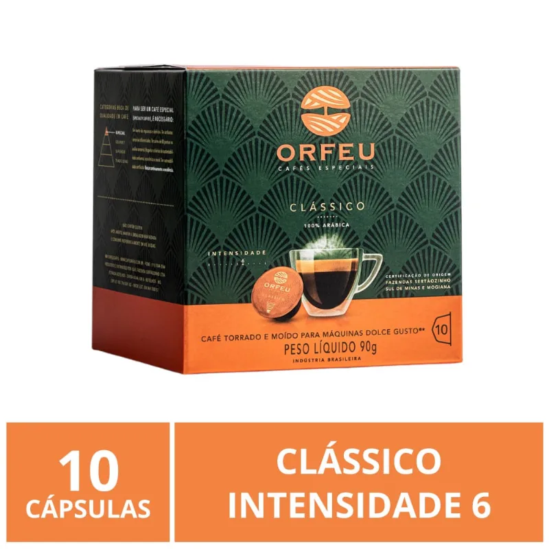 Cápsulas para Dolce Gusto, Café Orfeu, Clássico