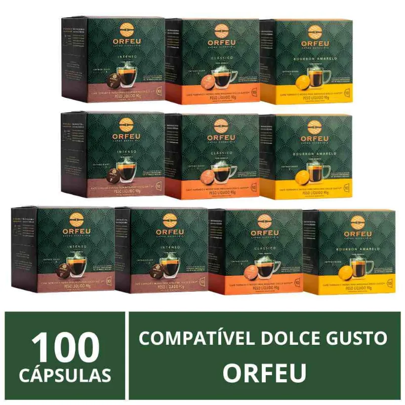100 Cápsulas para Dolce Gusto, Café Orfeu