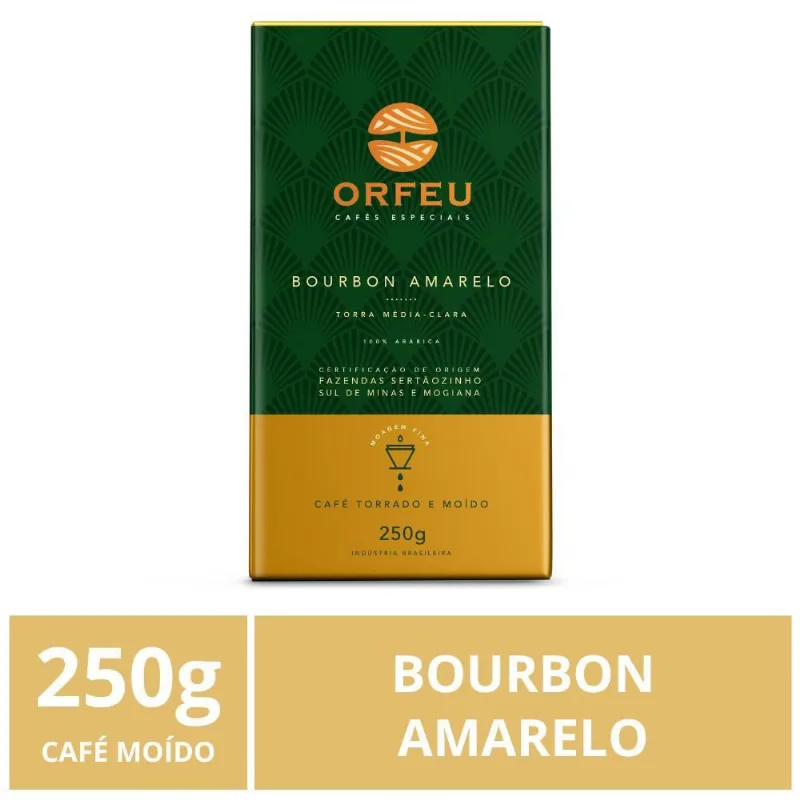 Café Moído, Bourbon Amarelo, Orfeu, 250G