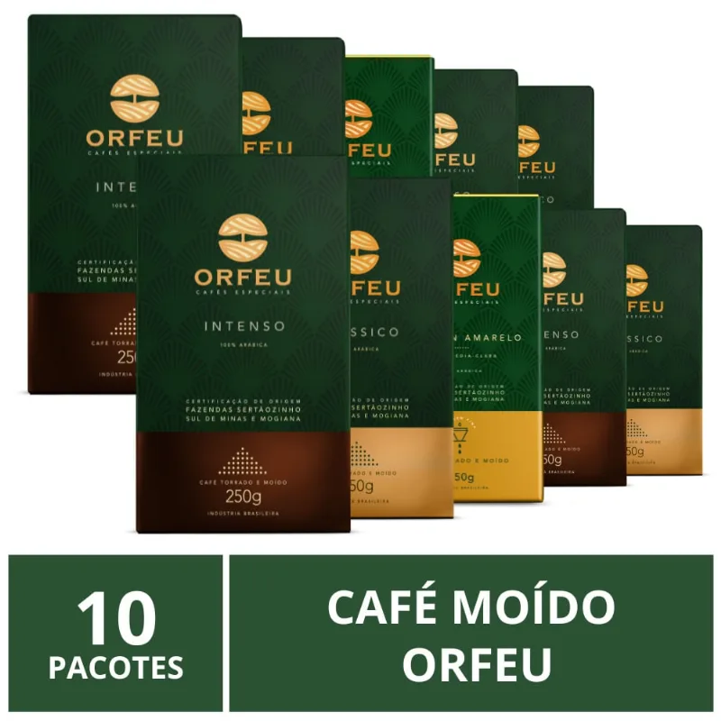Café Moído, Orfeu, 10 Pacotes de 250g