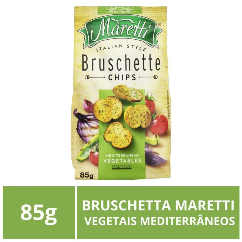 Bruschetta Italiana, Vegetais Mediterrâneos, 85G, Maretti