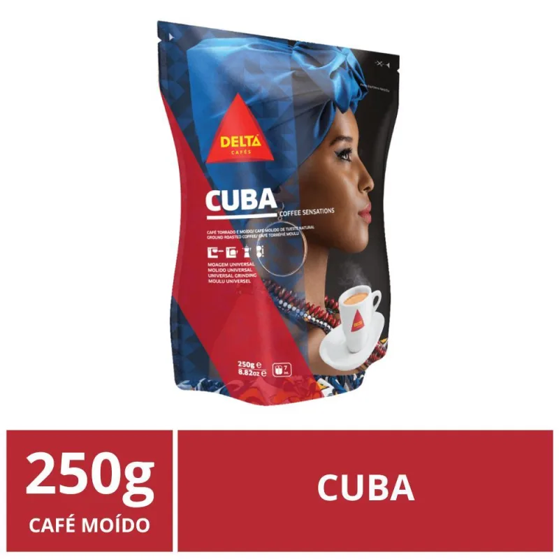 Café Moído, Delta, Importado, Cuba, 250g - Não Informado - Mercearia
