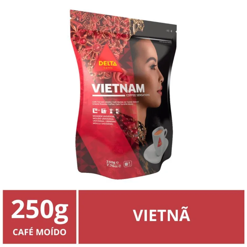Café Moído, Delta, Importado, Vietnã, 250g - Não Informado - Mercearia