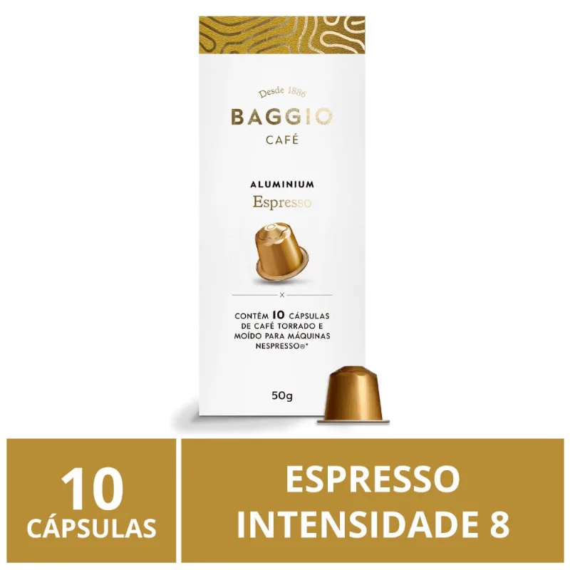 Cápsulas para Nespresso Alumínio, Baggio Café, Espresso
