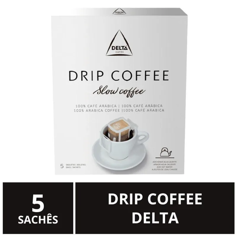 Drip Coffee, 5 Sachês, Delta Café