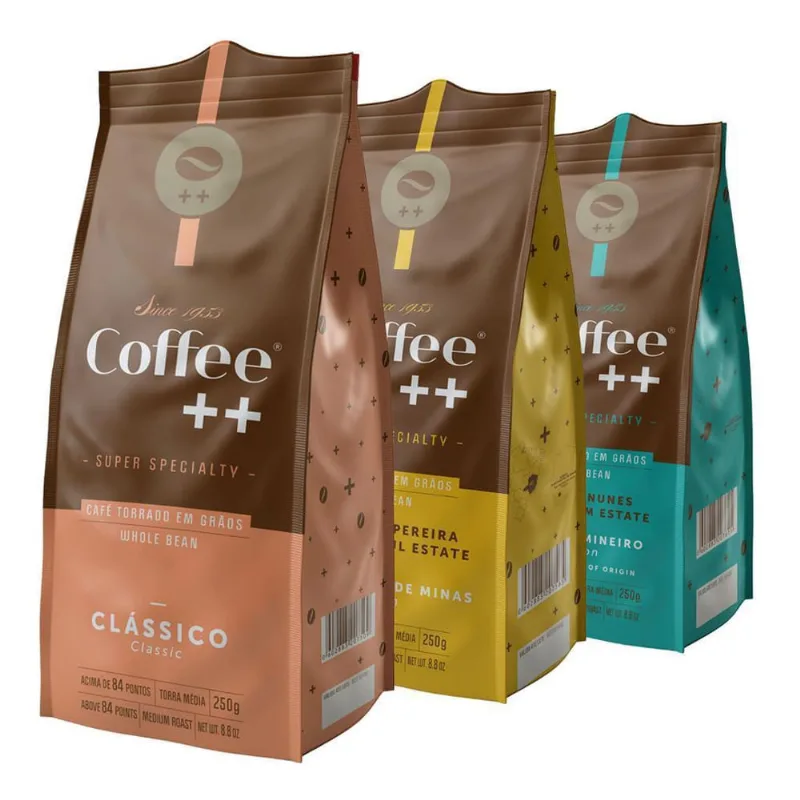 Café Em Grão, Coffee Mais Torrado, 3 Pacotes De 250G
