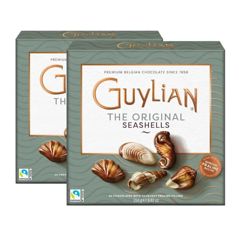 Chocolate Belga Bombom Pralinê Guylian 2 Caixas 250G