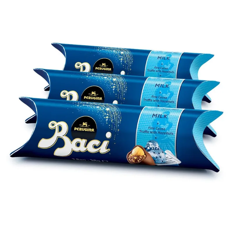 Chocolate Italiano Baci Perugina Bombom Leite 3 Caixas 37g