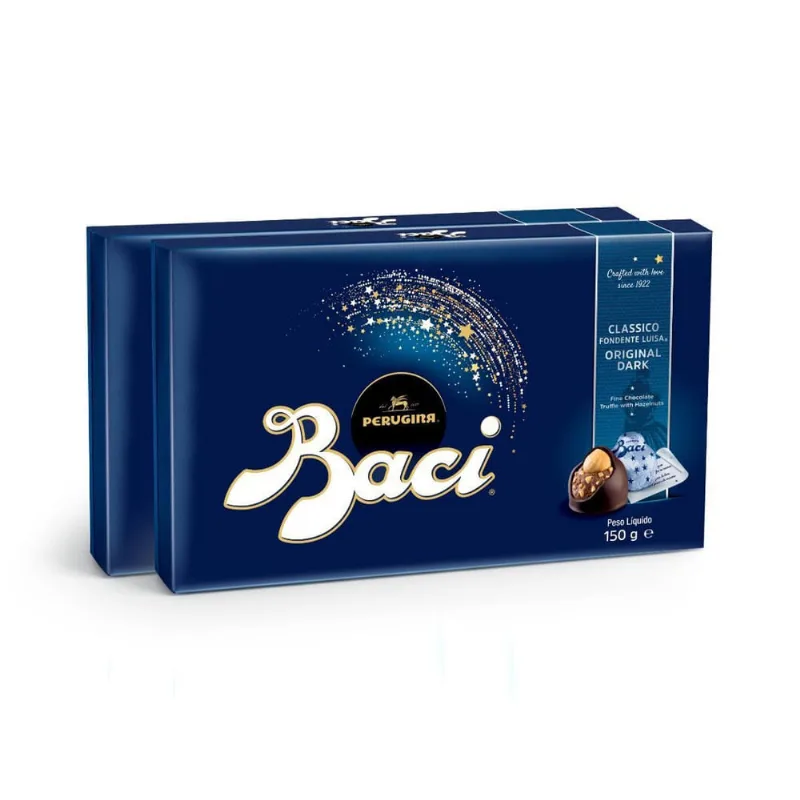 Chocolate Italiano Bombom Amargo Baci 2 Caixas 150G