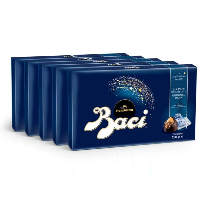 Chocolate Italiano Baci Bombom Amargo 5 Caixas 150g