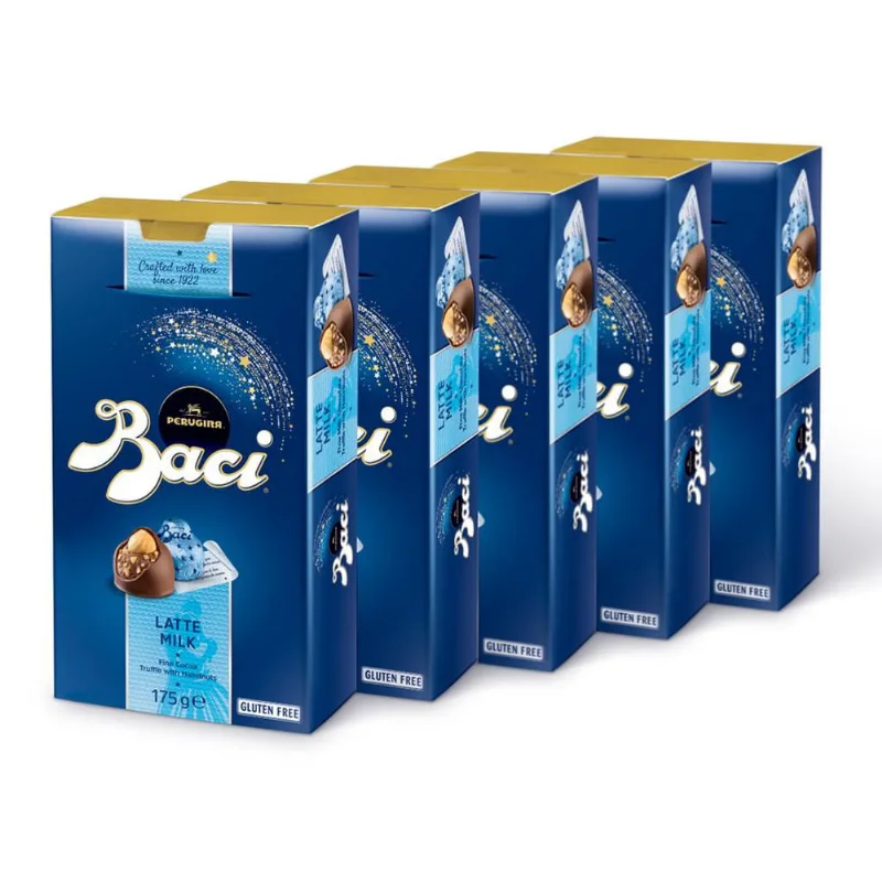 Chocolate Italiano Baci Perugina Bombom Leite 5 Caixas 175g