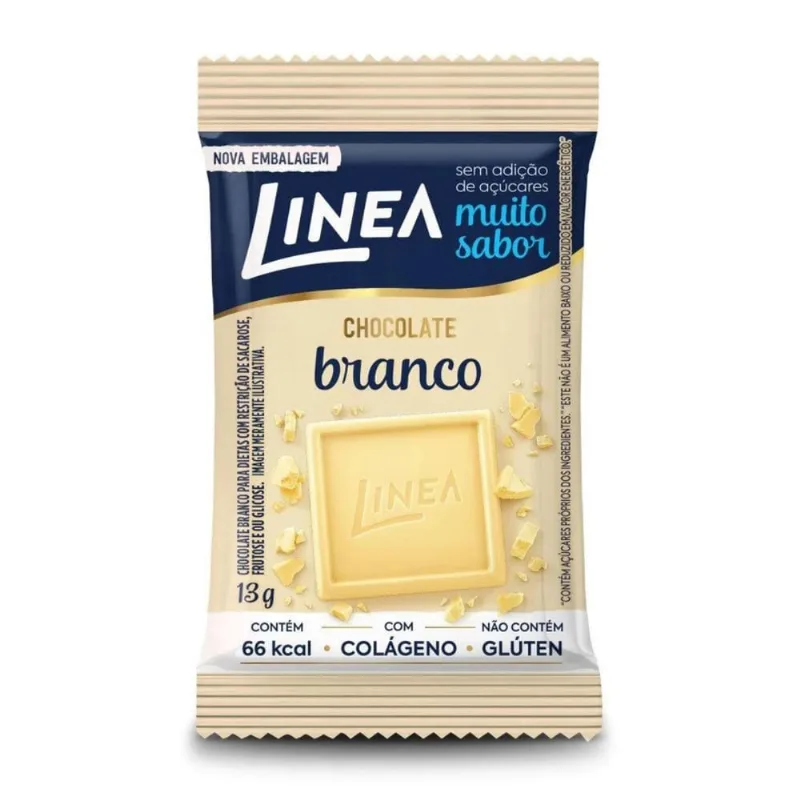 Chocolate Linea Diet Zero Açúcar Branco 1 Barra 13g