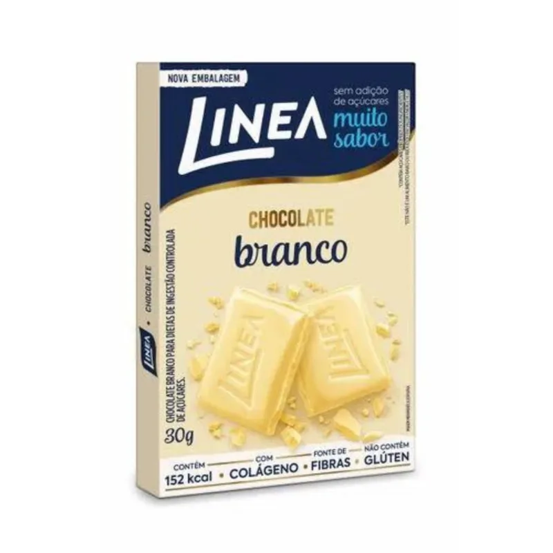 Chocolate Linea Diet Zero Açúcar Branco 1 Barra 30g