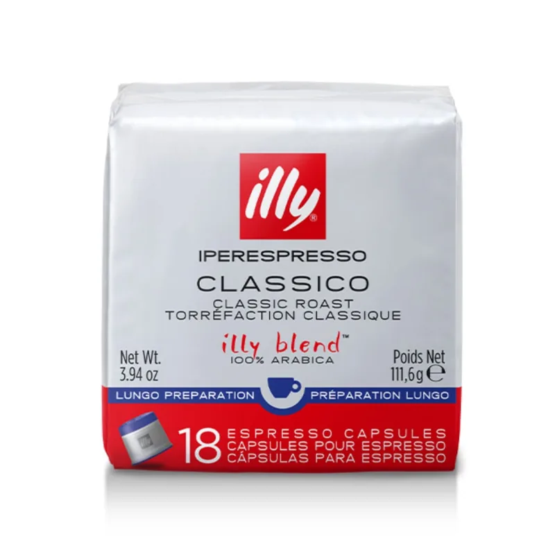 18 Cápsulas Illy Iperespresso, Café Illy Blend, Lungo