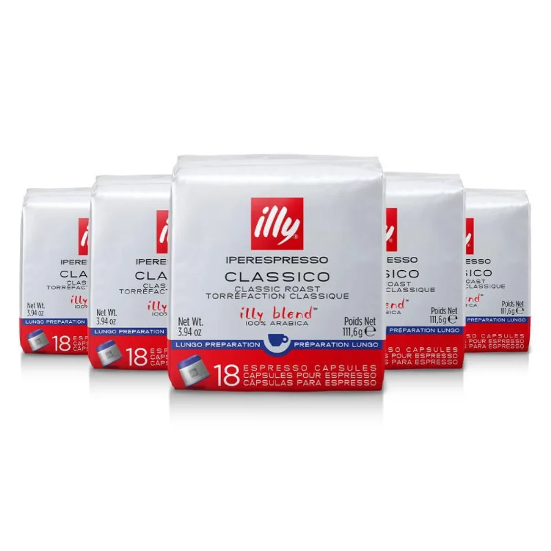 90 Cápsulas, Café Illy Blend Illy Iperespresso, Lungo