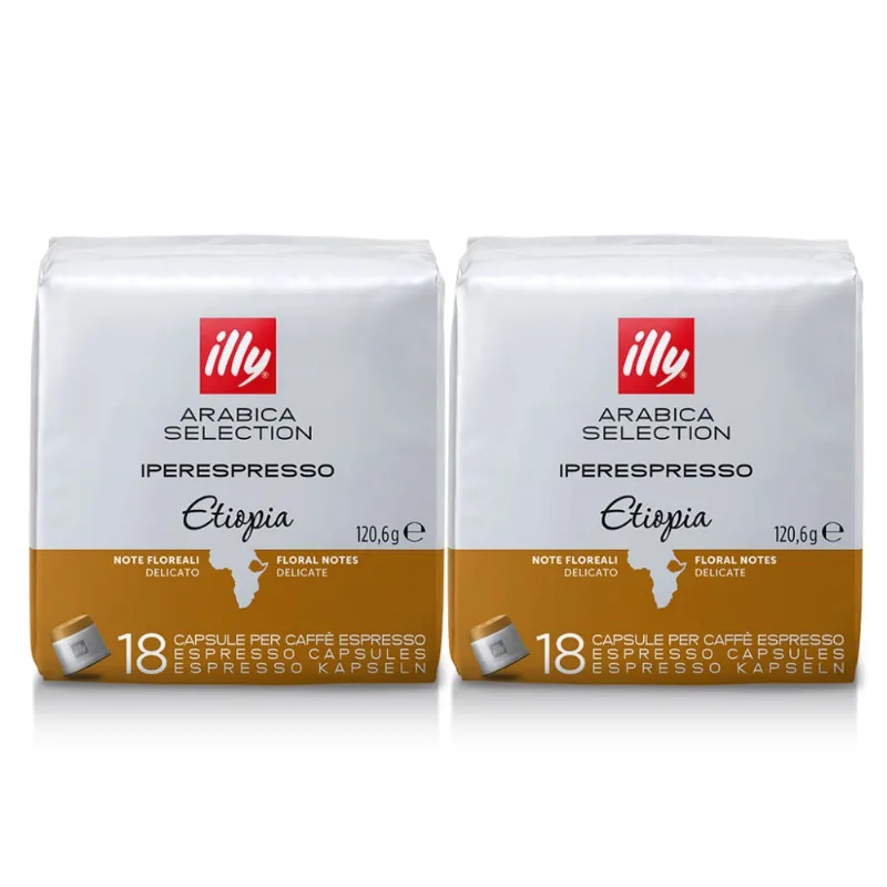 36 Cápsulas Illy Iperespresso, Café Selection, Etiopia