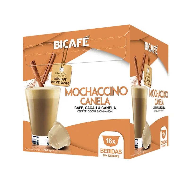 Cápsulas para Dolce Gusto Bicafé Mochaccino Canela