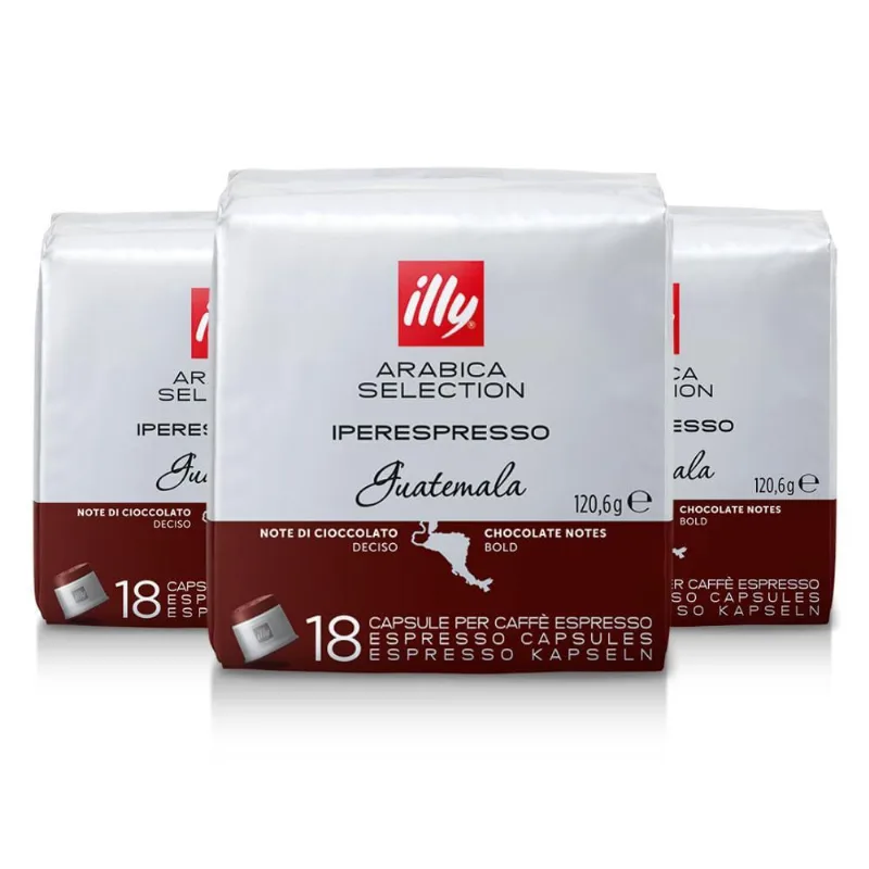 54 Cápsulas Illy Iperespresso, Guatemala, Café Selection