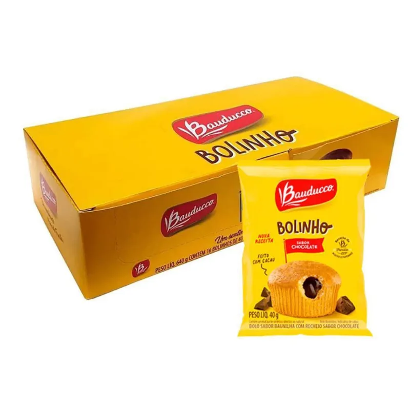 Bolinho Bauducco 16 Bolinhos 40G Chocolate