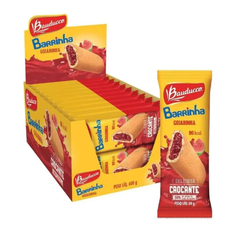 Barrinha Bauducco 20 Barrinhas Goiabinha 30G