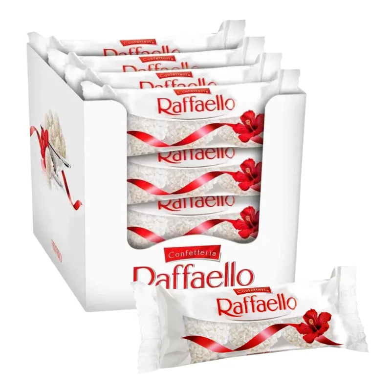 Chocolate Bombons Raffaello Ferrero 1 Caixa de 16 Unidades