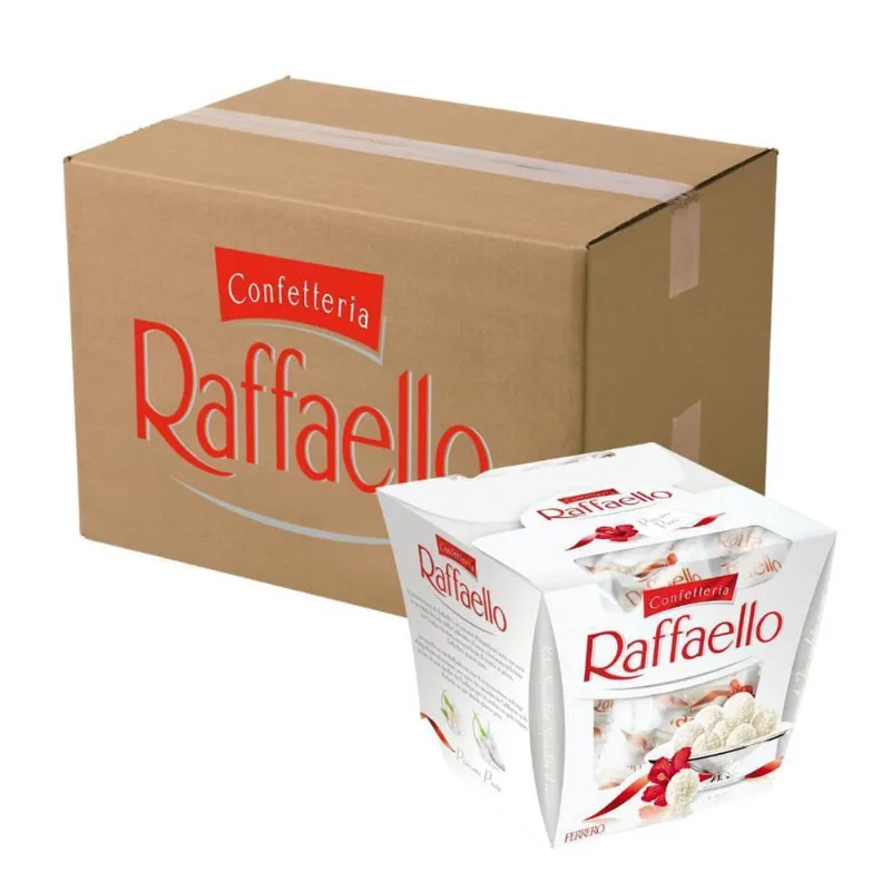 Chocolate 6 Caixas De 15 Unidades Bombons Raffaello Ferrero