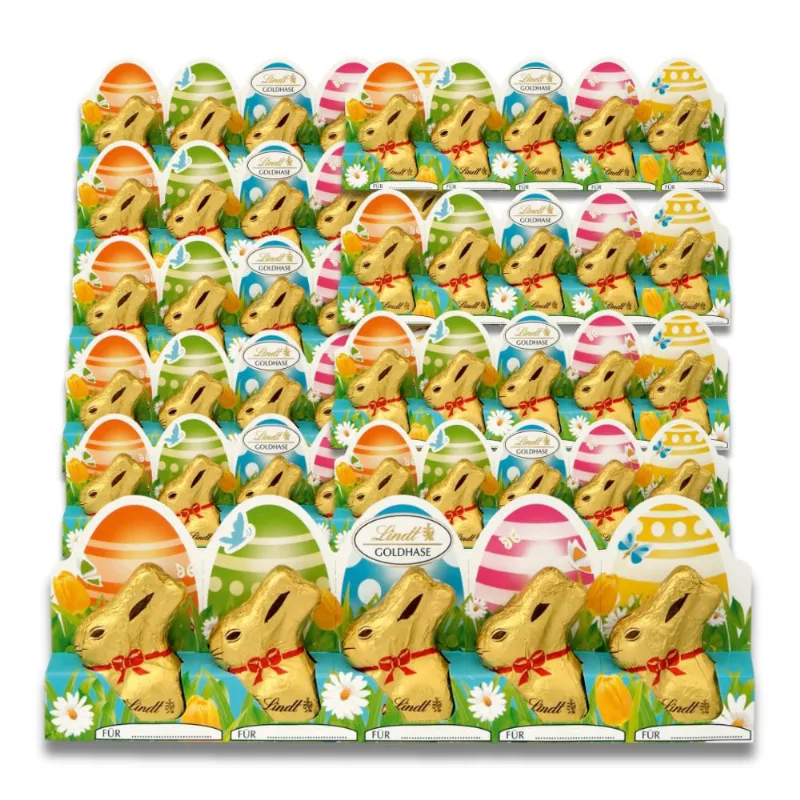 Chocolate Lindt ao Leite Gold Bunny Kit 10 Cartelas 50g