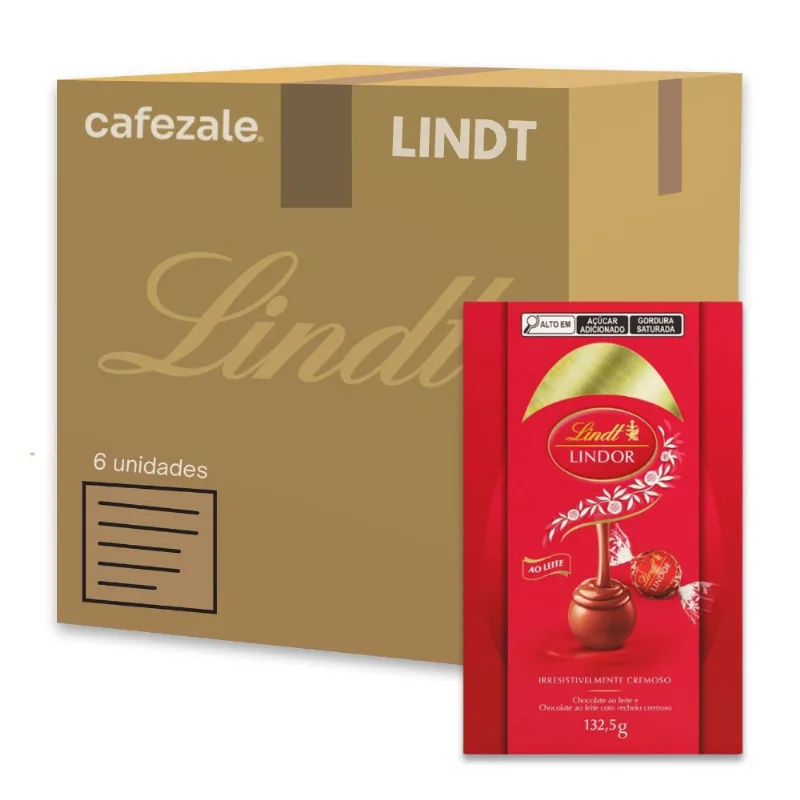 Ovo de Páscoa Lindt Chocolate ao Leite Kit 6 Ovos 132,5g