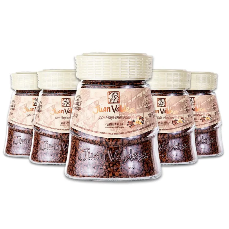 Café Solúvel Vanicanela Juan Valdez Kit 5 Vidros De 95G