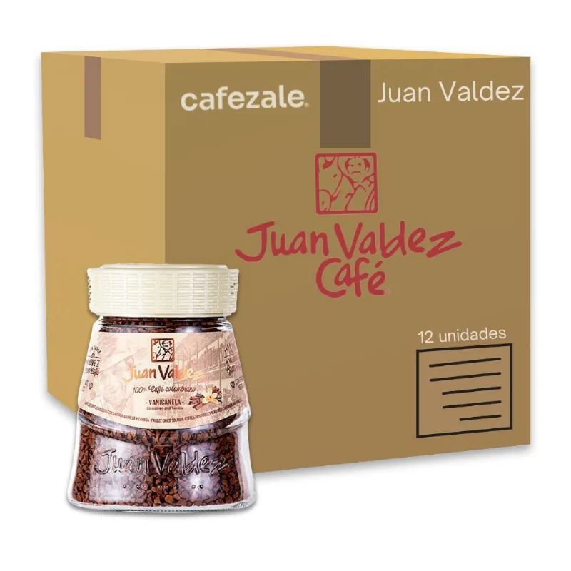 Café Solúvel Vanicanela Juan Valdez Kit 12 Vidros De 95G