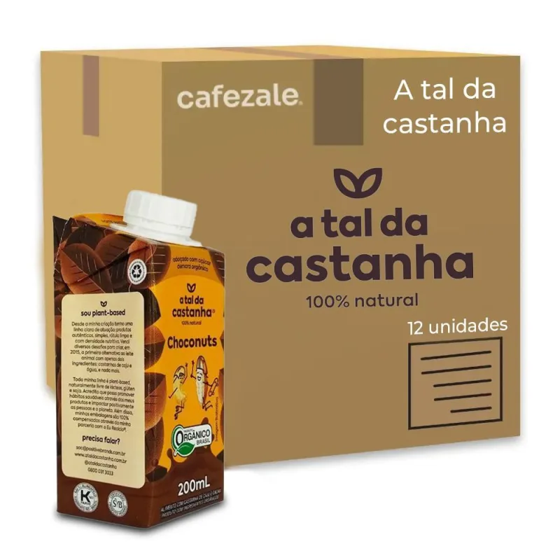 Achocolatado Vegano Choconuts A Tal Da Castanha Kit Com 12 - Não Informado