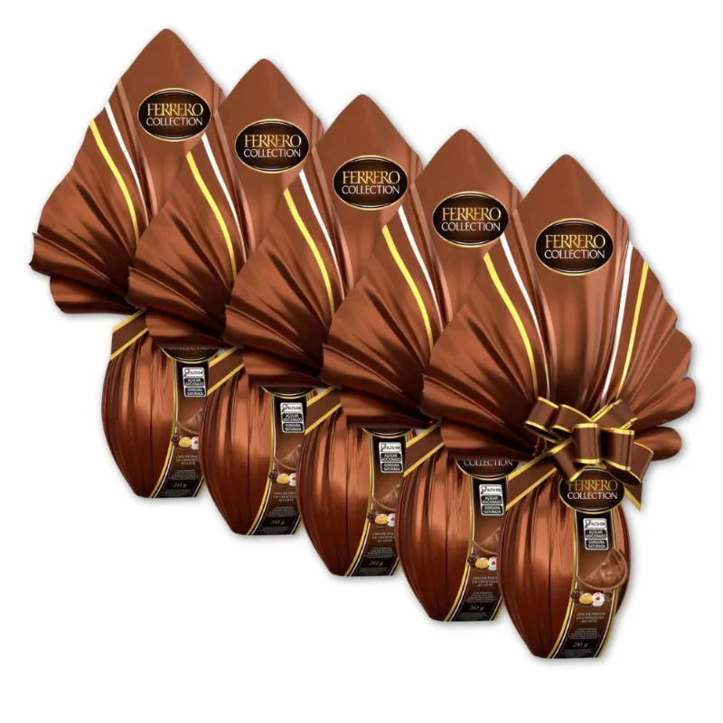 Ovo De Páscoa Ferrero Rocher Collection Kit 5 Unidades 241G