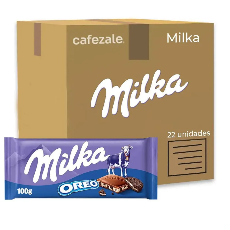 Chocolate Milka Oreo Barra Kit Com 22 Unidades De 100G