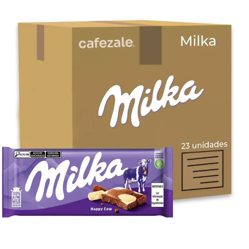 Chocolate Milka Cow Spots Barra Kit Com 23 Unidades De 100G
