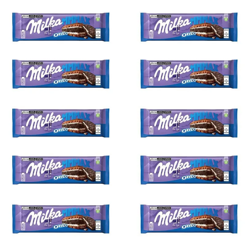 Chocolate Milka Oreo Grande Kit 10 Barras De 300G