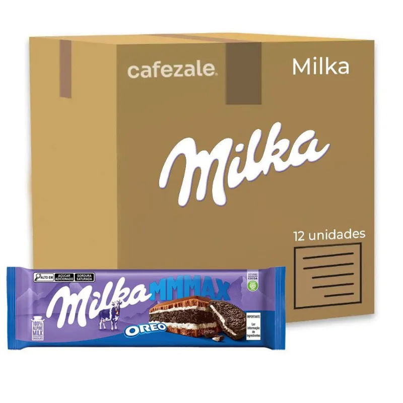 Chocolate Milka Oreo Grande Kit 12 Barras De 300G