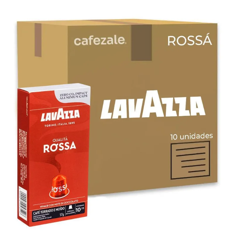 Cápsulas De Café Lavazza Qualità Rossa Kit 10 Caixas De 10Un