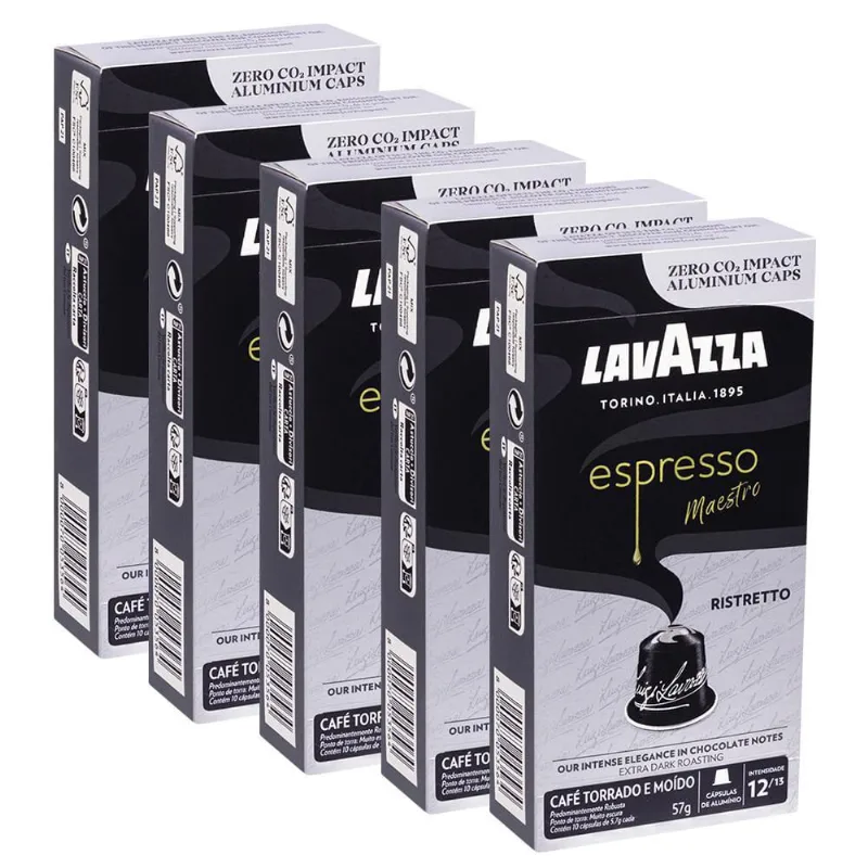 50 Cápsulas De Café Lavazza Espresso Maestro Ristretto