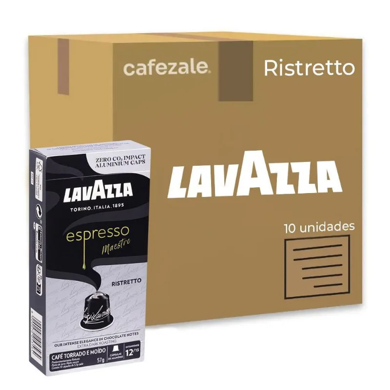 100 Cápsulas De Café Lavazza Espresso Maestro Ristretto