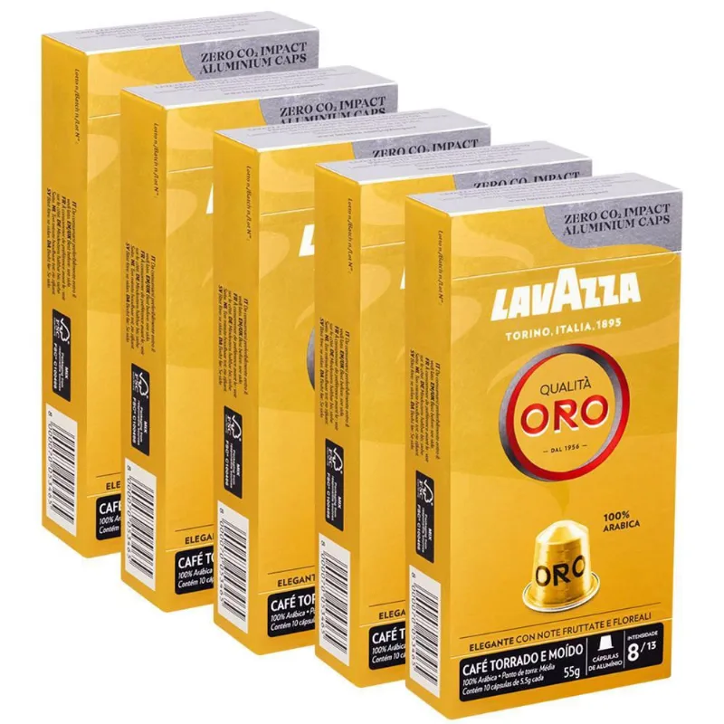 50 Cápsulas De Café Italiano Lavazza Qualità Oro