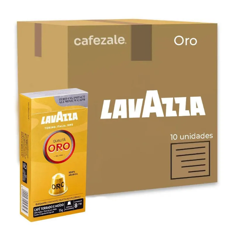 100 Cápsulas De Café Italiano Lavazza Qualità Oro