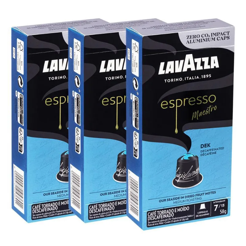 30 Cápsulas De Café Italiano Lavazza Descafeinado