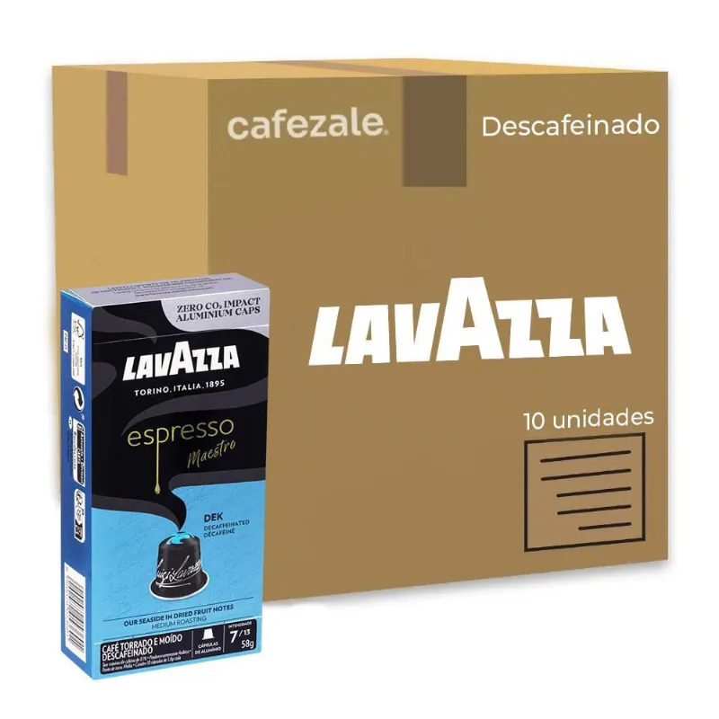 100 Cápsulas De Café Italiano Lavazza Descafeinado