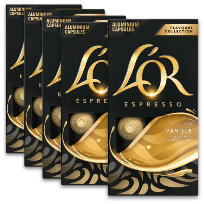 Café Cápsulas Lor Nespresso Vanille Kit Com 50 Cápsulas