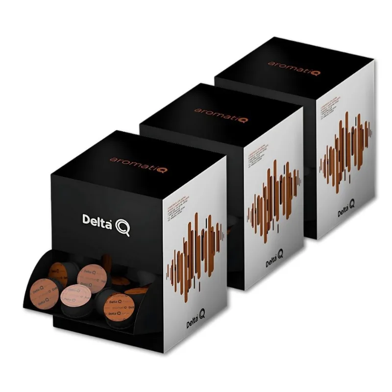 Cápsulas Café AromatiQ Delta Q Kit 3 Caixas - 300 Cápsulas