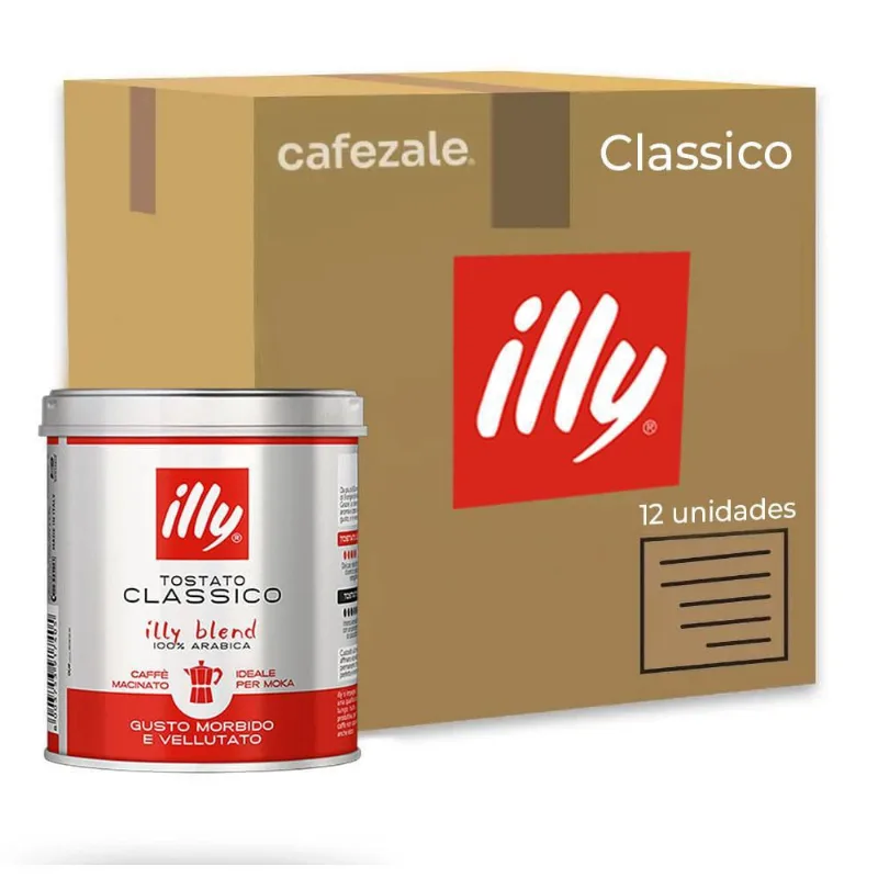 Café Moído Illy Classico Filtrado Kit 12 Latas De 125G