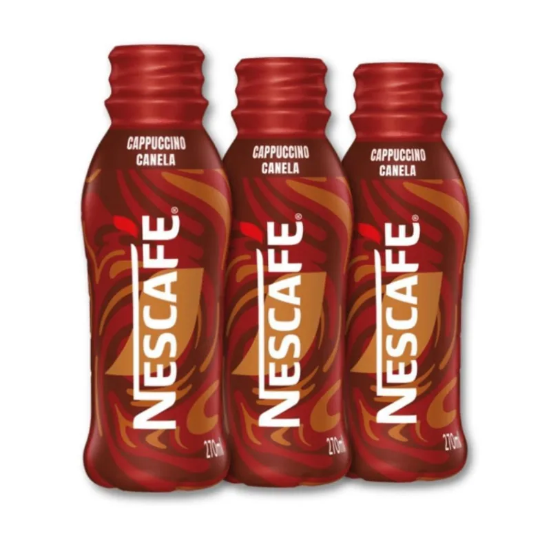 Cappuccino Com Canela Nescafé Gelado Kit 3 Unidades De 270Ml