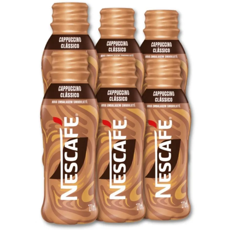 Cappuccino Nescafé Gelado Pronto Para Beber Kit 6 Un 270Ml