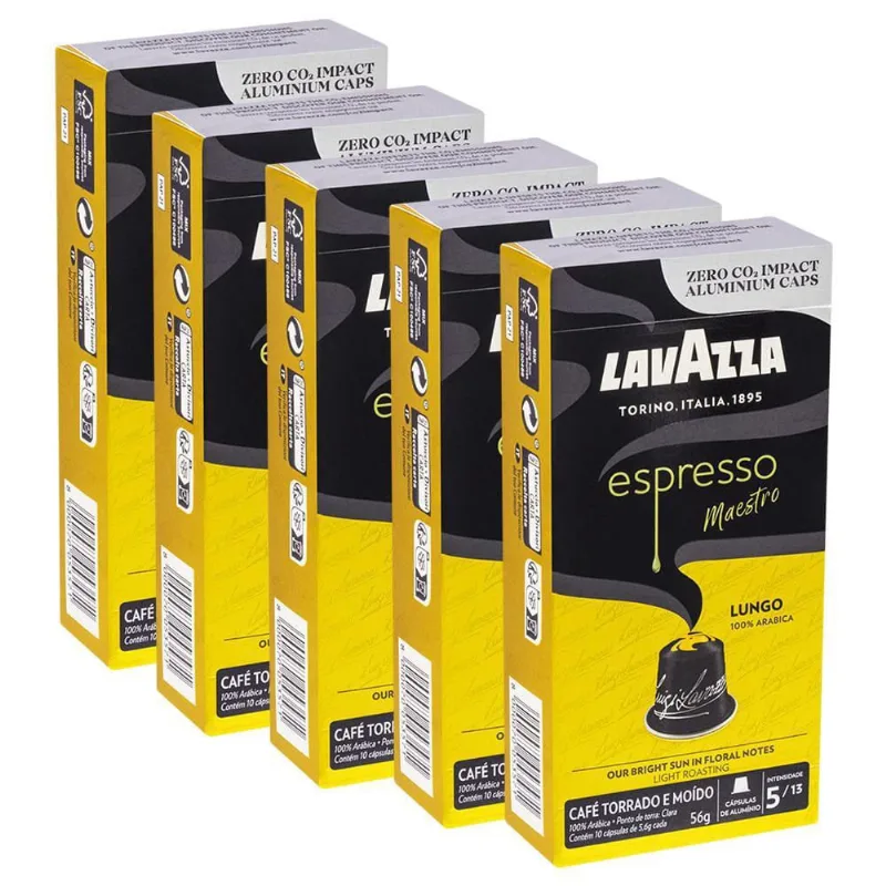 50 Cápsulas De Café Lavazza Lungo