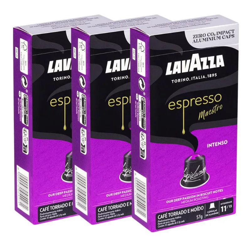 30 Cápsulas De Café Lavazza Espresso Maestro Intenso